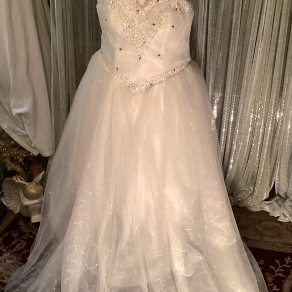 COPY - AG.78 Price Reduced NWT   Wedding Dress	Br-306	 	Sequin Dress Embroider … - Picture 4 of 10